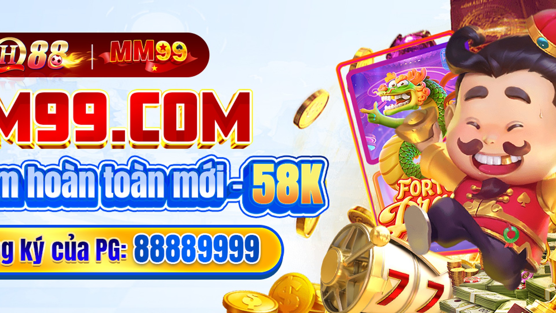 Hình ảnh Nổ hũ 88nn với các biểu tượng slot game và tiền vàng